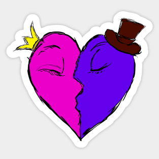 Colorful heart valentines day Sticker